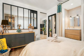 Chambre aspect loft